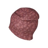 Beanie kepurė vaikams Gėlės ir &scaron;irdys Bly&scaron;ki bordo 799 4
