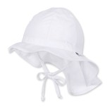 Vienspalvė vaikiška kepurė su kaklo apsauga Skaisti balta 500 1