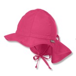 Vienspalvė vaikiška kepurė su kaklo apsauga Ryški rožinė 745 1