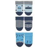 Plonos kojinės kūdikiams, 3 poros Tamsiai mėlyna 300 1