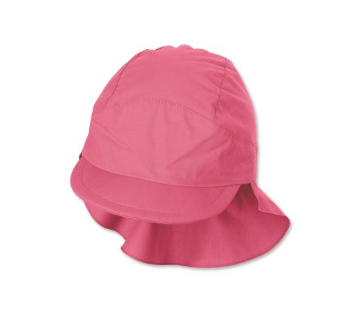Vasarinė kepurė vaikams su kaklo apsauga One colour Prigesinta rožinė 835