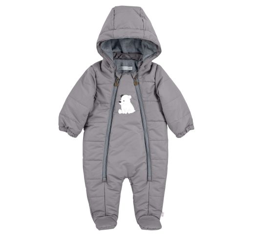 Žieminis kombinezonas kūdikiams Teddy, 56 - 80 cm. Agato pilka 566