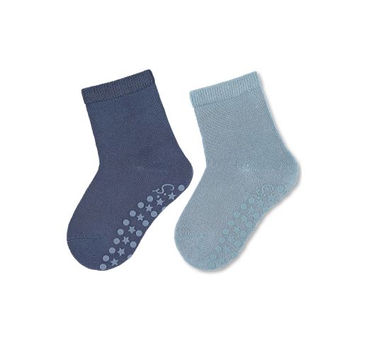 Neslystančios kojinės vaikams Pastelinės, SUN,  2 poros (18-26 dydžiai) Mėlyna 355