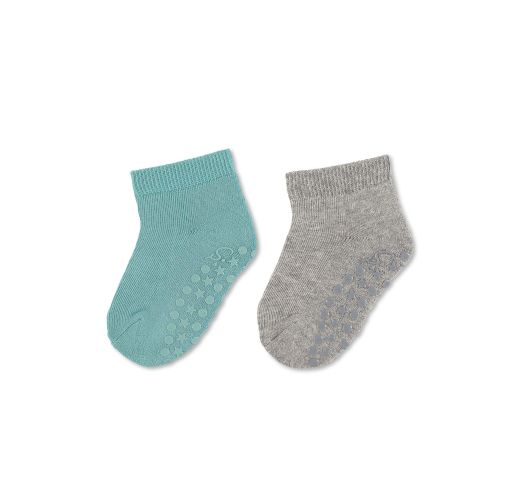 Neslystančios kojinės vaikams Vienspalvės, AIR, 2 poros (18-26 dydžiai) Švelni mėta 200