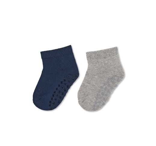 Neslystančios kojinės vaikams Vienspalvės, AIR, 2 poros (18-26 dydžiai) Tamsiai mėlyna 300