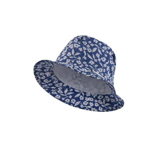 Vasarinė kepurė mergaitei "Mėlynos gėlytės" 