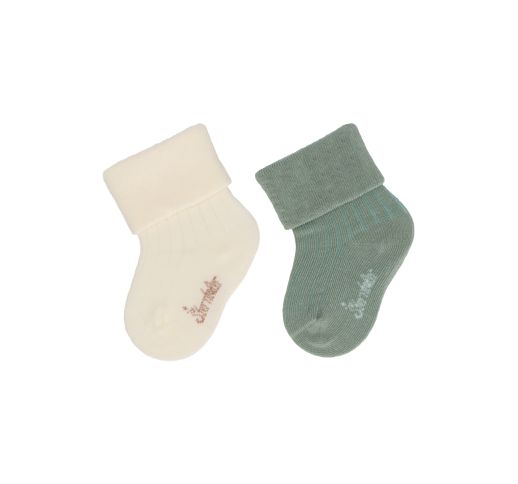 Vienspalvės kojinės kūdikiams, 2 poros (14-18 dydžiai) Balta 908