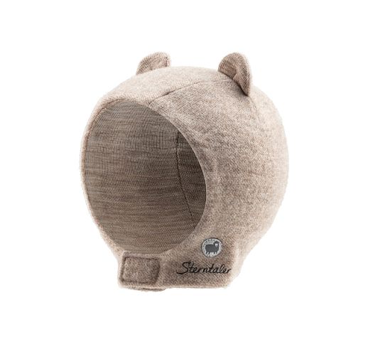 Kepurė - šalmukas kūdikiams, merino vilnos Šiaudų 913