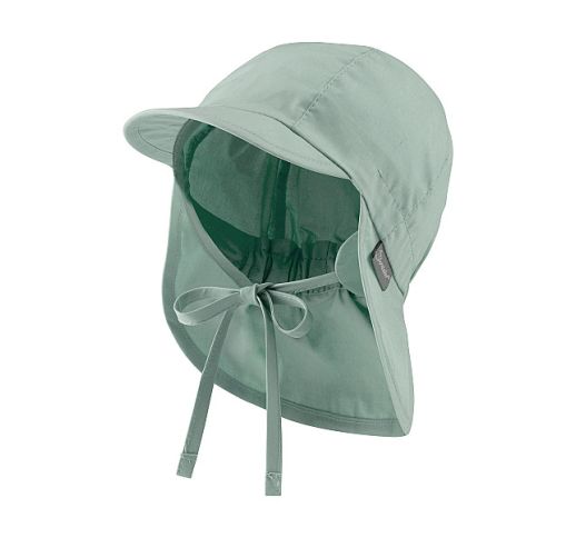 Vasarinė kepurė vaikams su mini kaklo apsauga ir rai&scaron;teliais One color &Scaron;velni mėta 200