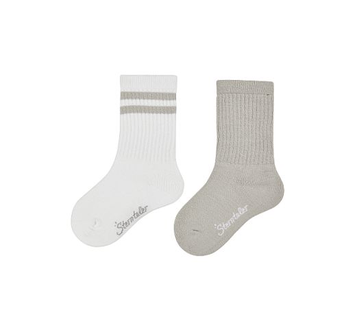 Kojinės iki kelių vaikams COOLMAX®, 2 poros (18-34 dydžiai) Sidabrinė pilka 545