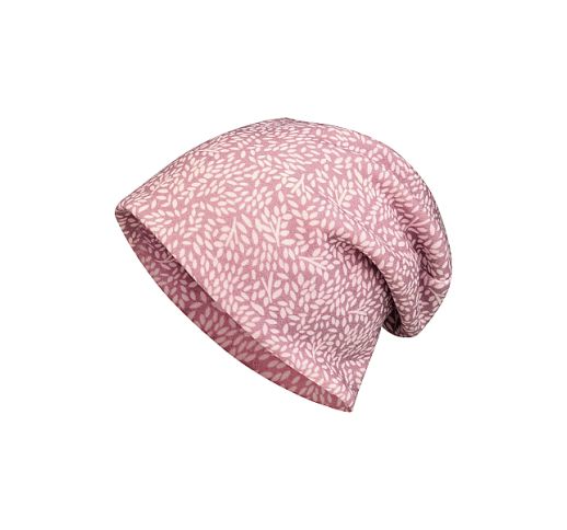 Šilta beanie kepurė vaikams Žiedlapiai Antikinė rausva 749