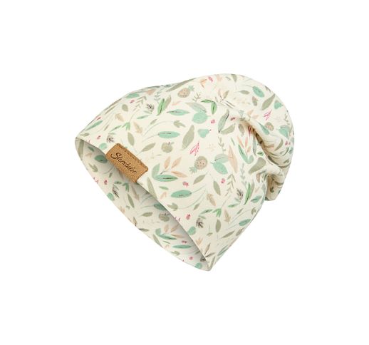 Vaikiška beanie kepurė Lapeliai Balta 908