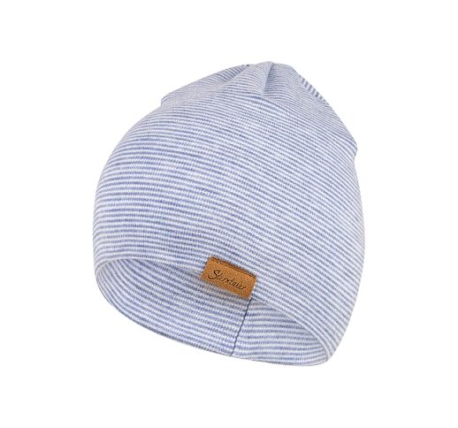 Vaikiška beanie kepurė Dryželiai Žydra 399