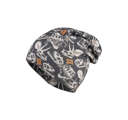Vaikiška beanie kepurė Dino Expert Granito pilka 577