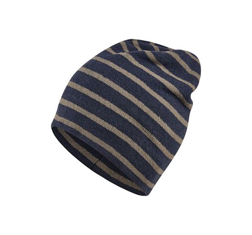 Vienguba beanie kepurė vaikams Dryžiai Tamsiai mėlyna 300