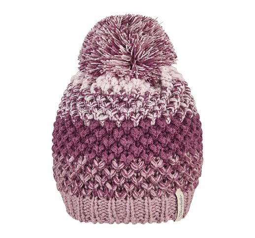 Megzta žieminė kepurė vaikams Pompom Bordo 797