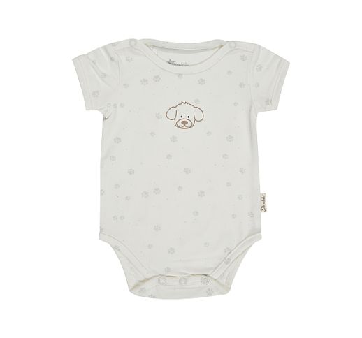 Bodis trumpomis rankovėmis Lucky 50-86 cm. Balta 908
