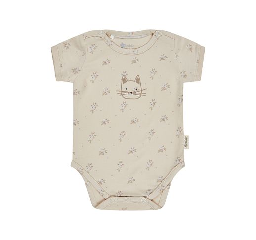 Bodis trumpomis rankovėmis Lilly 50-86 cm. Kreminė 904