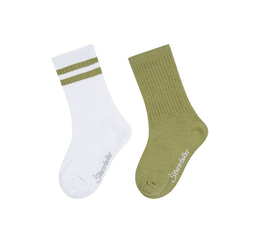 Ilgos vaiki&scaron;kos kojinės COOLMAX&reg;, 2 poros (18-34 dydžiai) Žalsva 248