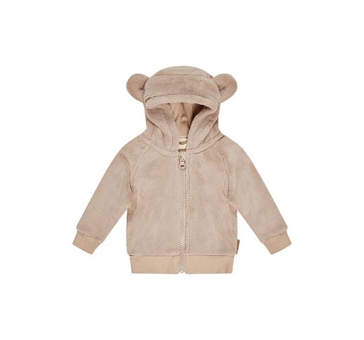 Šiltas švarkelis su ausytėmis Teddy Švelni kreminė 935