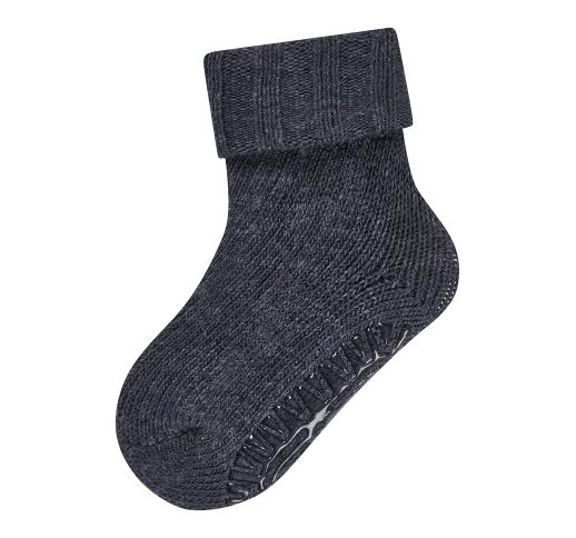 Kojinės vaikams guminiu paduku, su vilna (18-34 dydžiai) Jūros mėlis 306