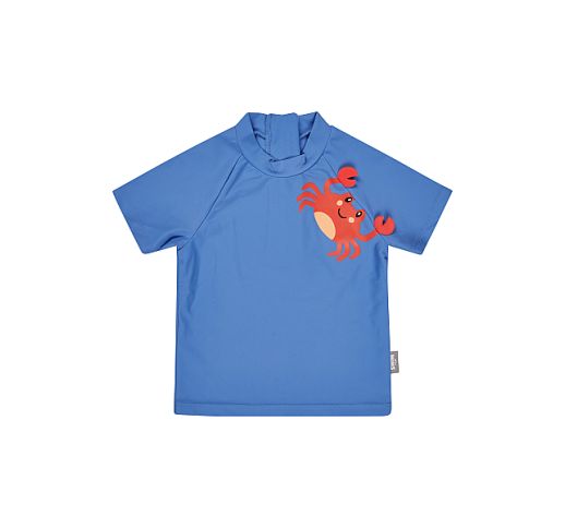 Vaiki&scaron;ki maudymosi mar&scaron;kinėliai Krabas (80-116 dydžiai), trumpomis rankovėmis Vandenyno mėlyna 308