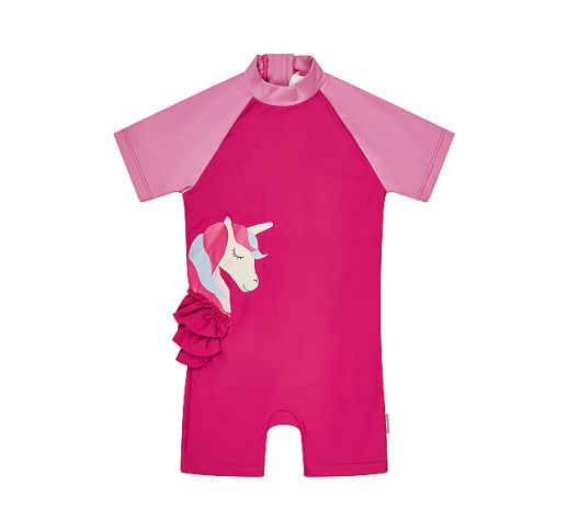 Maudymosi kombinezonas vaikams Vienaragis (80-116 dydžiai) Bordo 797