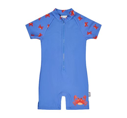 Maudymosi kombinezonas vaikams Krabas, trumpomis rankovėmis ( 80-116 dydžiai) Vandenyno mėlyna 308