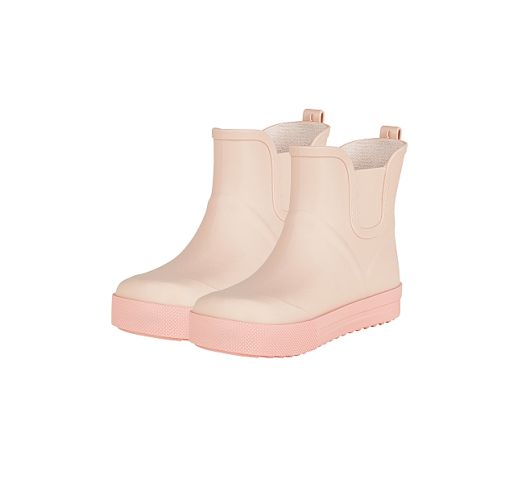 Trumpi vaiki&scaron;ki guminiai botai Spalvingi žingsniai &Scaron;velniai rausva 707