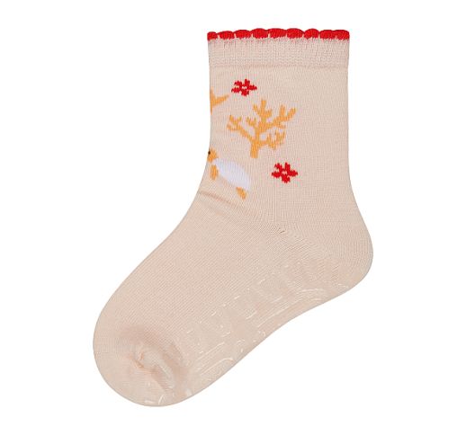 Neslystančios kojinės vaikams guminiu paduku Banginis ir vėžliukas, SUN (20-28 dydžiai) Baby pink 731