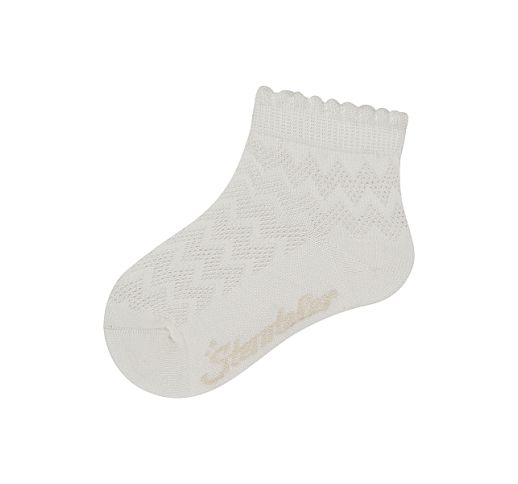 Medvilninės kojinės su tekstūriniais ra&scaron;tais (14-30 dydžiai) Balta 908