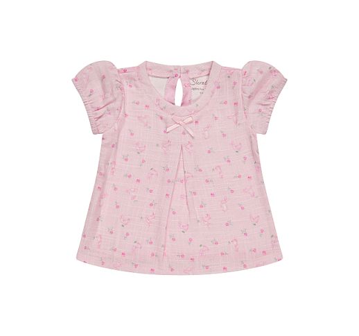 Muslino mar&scaron;kinėliai vaikams Zuikučiai Lelijų rausva 724