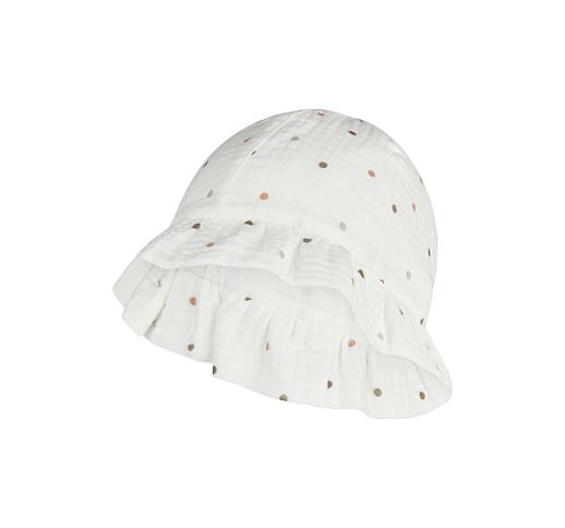 Vaiki&scaron;ka skrybėlė Ta&scaron;kuota balta Skaisti balta 500