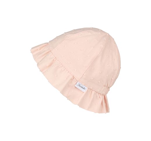 Vaiki&scaron;ka skrybėlė su i&scaron;kiliais ta&scaron;keliais Rožinė pudra 738