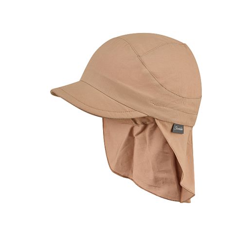 Vasarinė kepurė vaikams su kaklo apsauga One colour Pilk&scaron;vai smėlinė 931