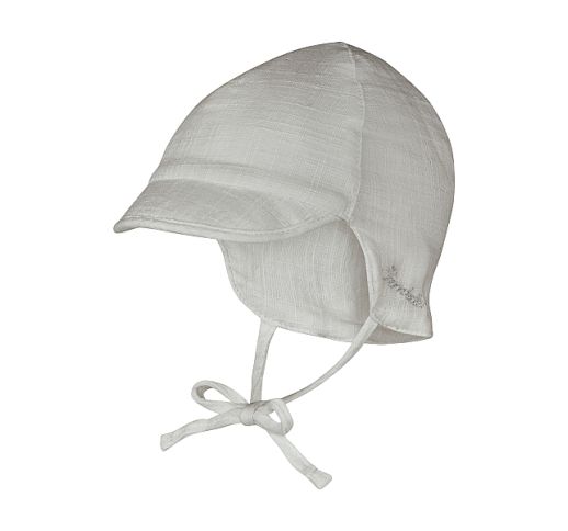 Vasarinė vaiki&scaron;ka kepurėlė &bdquo;Tekstūra&ldquo; su rai&scaron;teliais ir apsauga nuo saulės Pilk&scaron;va 518