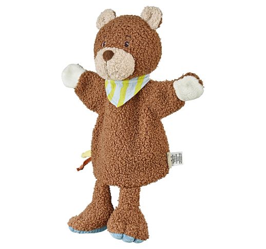 Teatro lėlė, maunama ant rankos Me&scaron;kutis Bob, 33x27 cm Ry&scaron;kiai ruda 998