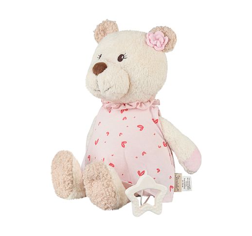 Mink&scaron;tas muzikinis žaislas Me&scaron;kutė Betty, 29 cm Perlo balta 903