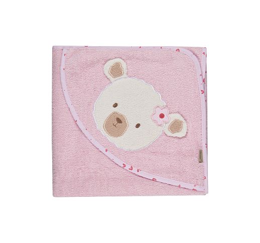 Rank&scaron;luostis su gobtuvu Me&scaron;kutė Betty 100x100 cm Rausva 702