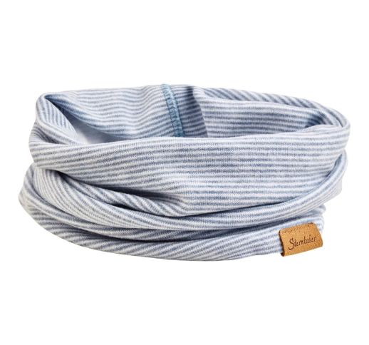 Vaiki&scaron;ka kaklo mova su pūkeliu Dryželiai Žydra 399