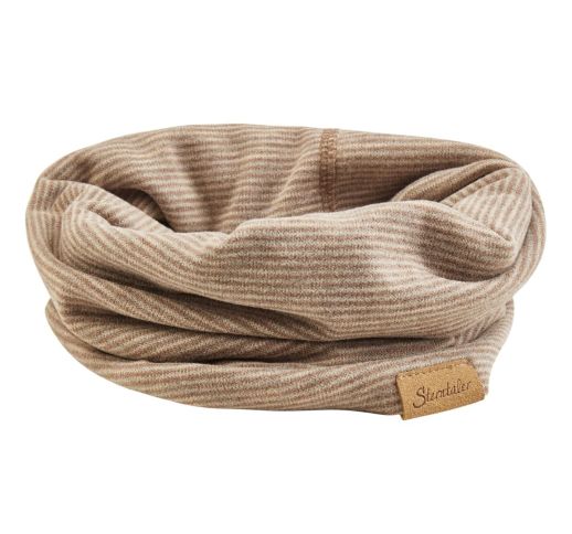 Vaiki&scaron;ka kaklo mova su pūkeliu Dryželiai Žaliai ruda 995