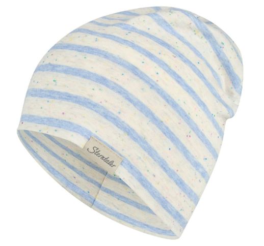 Vaiki&scaron;ka kepurė beanie Juostelės Kobalto mėlyna 315