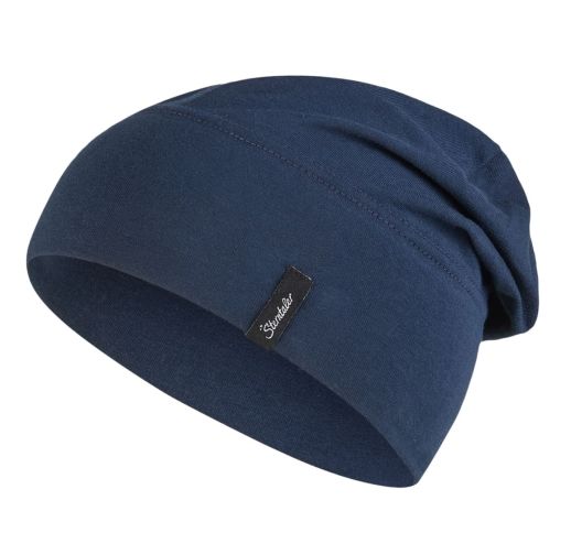 Vaiki&scaron;ka trikotažinė Beanie kepurė Tamsiai mėlyna 300