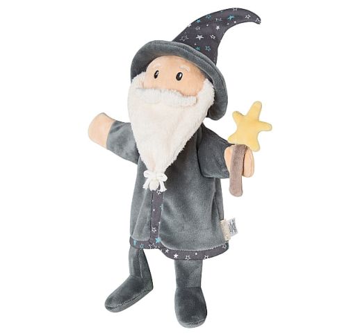 Teatro lėlė, maunama ant rankos Burtininkas, 36 cm Granito pilka 577