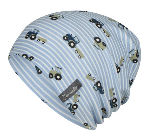 Vaiki&scaron;ka beanie kepurė &bdquo;Traktoriukas Dangaus melsvumas 313