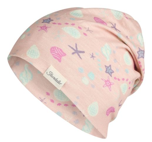 Vaiki&scaron;ka kepurė beanie Jūros pasaulis &Scaron;velniai rausva 707