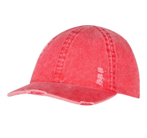 Džinsinė beisbolo kepurė vaikams &Scaron;velni raudona 898