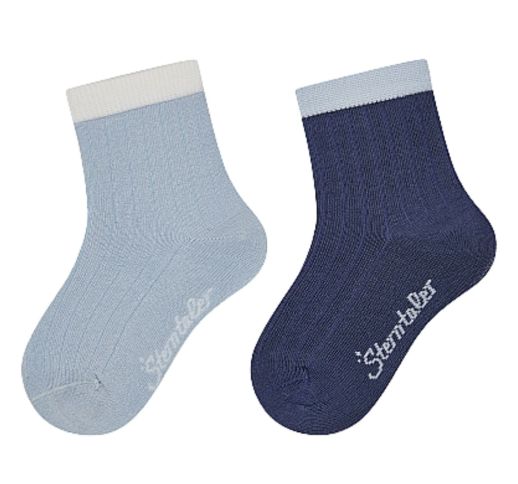 Modalo vaiki&scaron;kos kojinės, 2 poros (18-30 dydžiai) Dangaus melsvumas 313