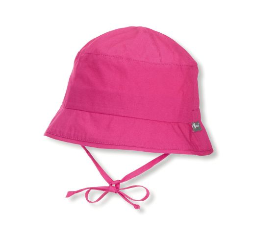 Vaikiška skrybėlė su raišteliais Ryški rožinė 745