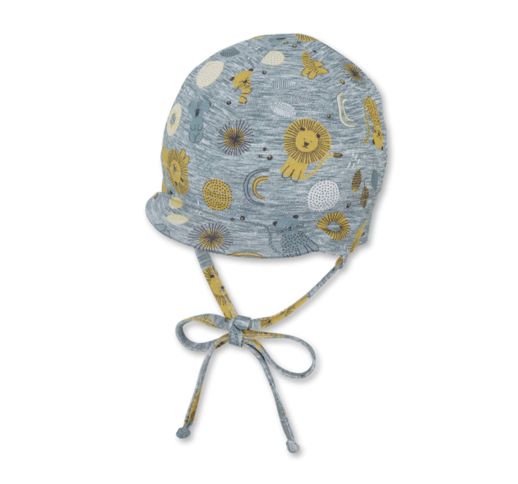 Vienguba vaikiška trikotažinė kepurė kūdikiams geltona-115